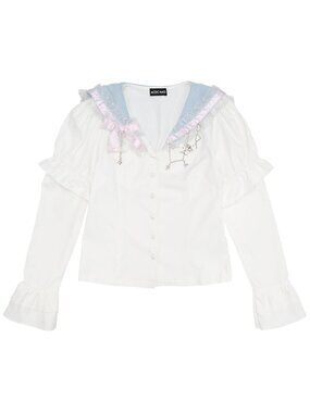 NEW ACDC RAG -Swaying Heart Pastel Girl Sailor Blouse Top